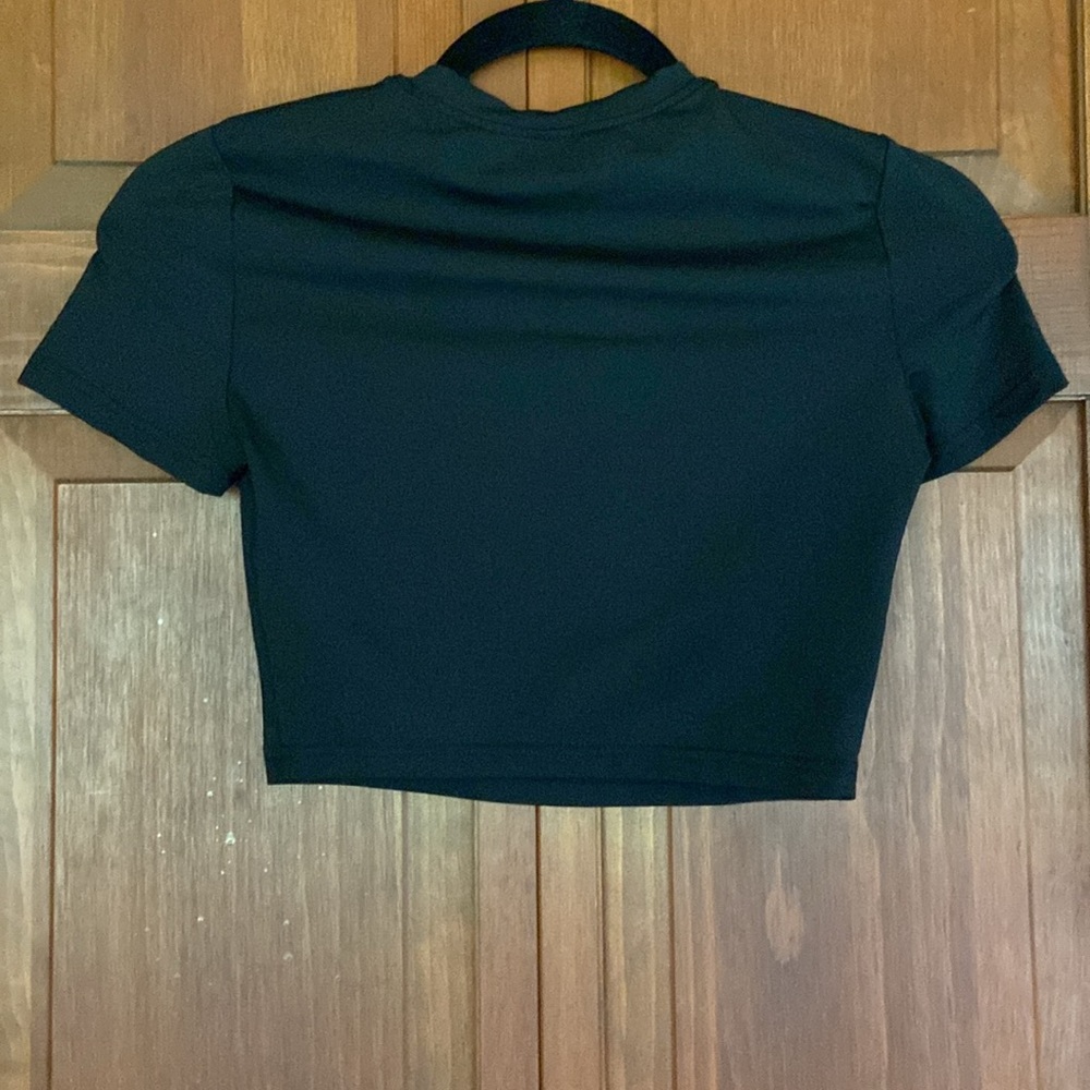 SHEIN Black Top with Pink Text - Picture 4 of 5
